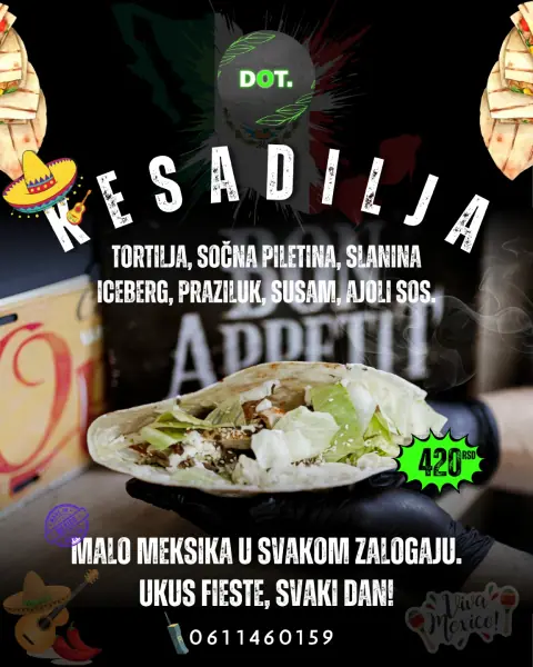 Kesadilja – malo Meksika u svakom zalogaju