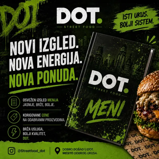 Novi izgled, nova energija, nova ponuda – DOT meni