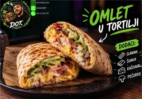 Omlet u tortilji